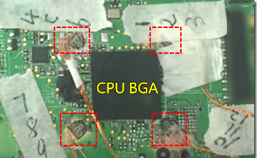 BGA錫裂，使用應(yīng)變片(Strain Gauge)量測(cè)電路板到底哪個(gè)環(huán)節(jié)產(chǎn)生較大變形量