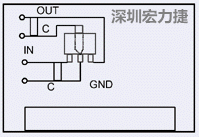 圖3：降壓電路的PCB設(shè)計(jì)示例。