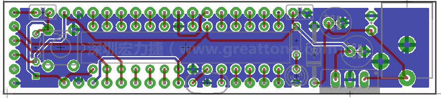 以上就是布線的所有步驟了。接下來就只剩下絲?。╯ilk-screen）、建立Gerber檔跟drill檔和送去印刷電路板廠制作的步驟。